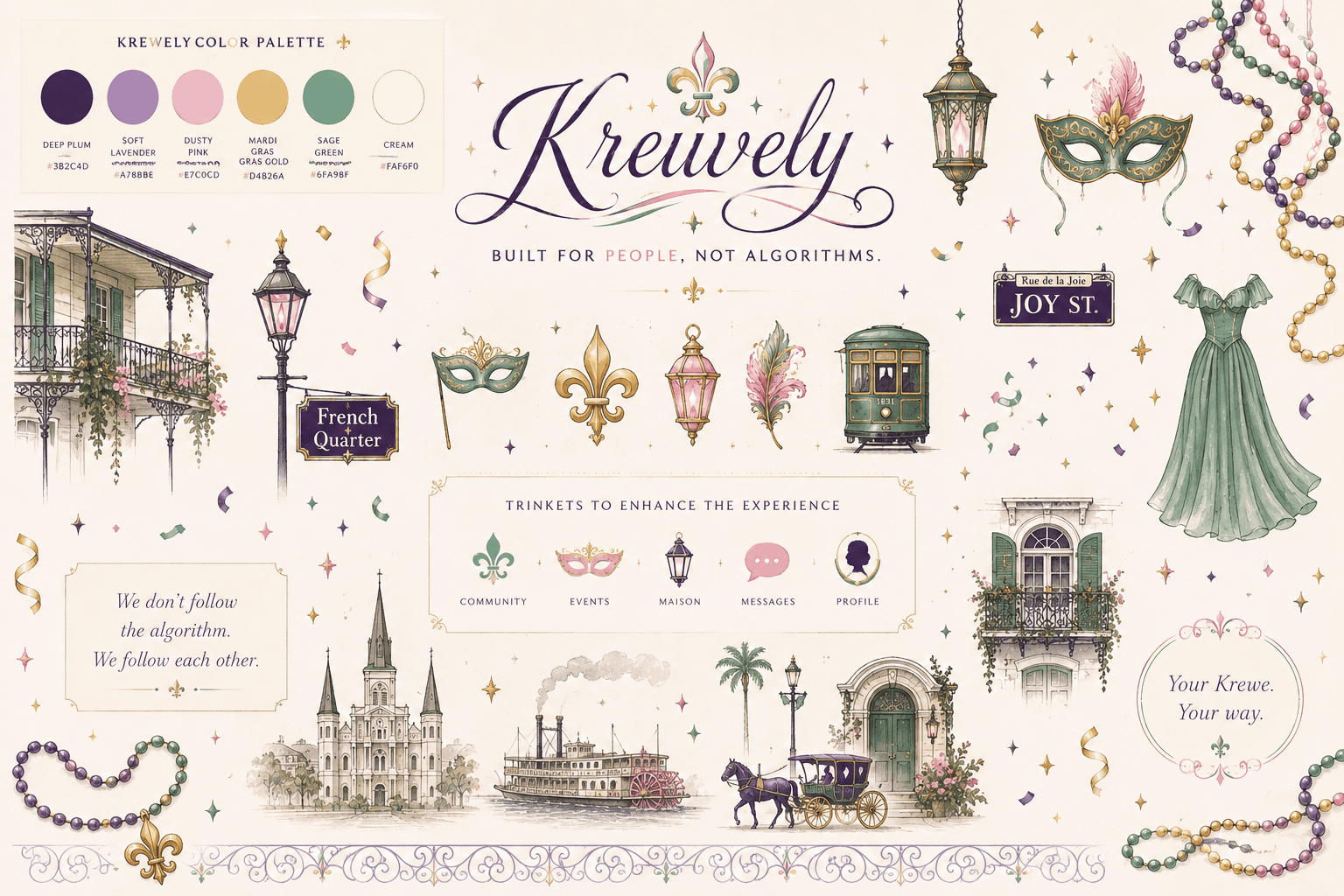 Krewely Color Palette and Artifacts